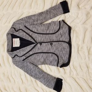 Knit blazer with cuff detail